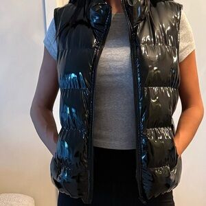 BB Dakota by Steve Madden Glossy Black Vest